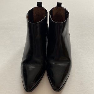 Gap Black Leather Ankle Boots 7.5